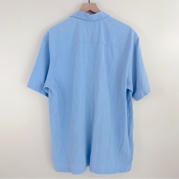 Quicksilver Light Blue Short-Sleeved Button-up Shirt - Picture 7 of 12